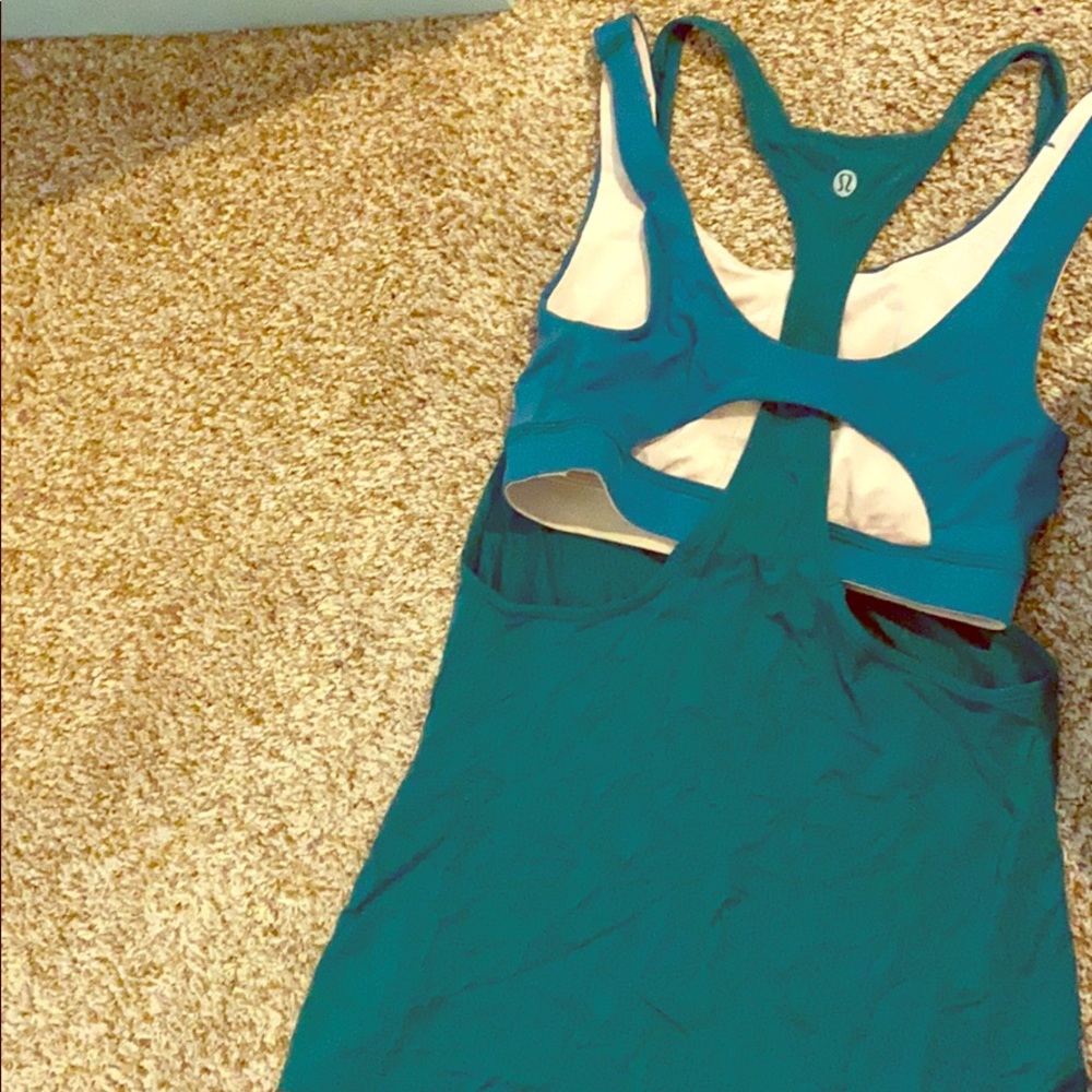 Lululemon top with shirt attached